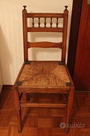 Sedia in legno anni '50