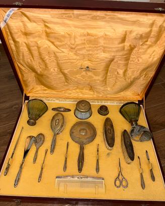 Set Toeletta in argento 800 vintage