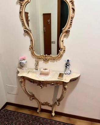 Console con specchio antiquariato