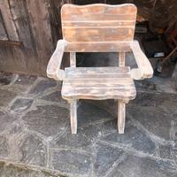 6 seggiole legno  da sistemare