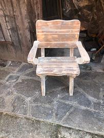 6 seggiole legno  da sistemare