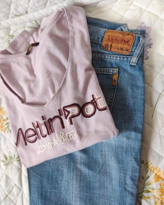 Meltin'pot/ j donna maglia rosa/