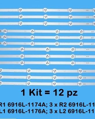 Kit barre strip led Lg 47LN540 47LN5400 47LN5700