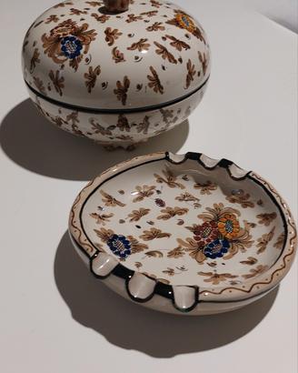 Ciotola e posacenere ceramica Faenza CACF