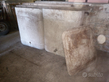 Cisterne/vasche in cemento per raccolta acqua