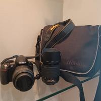 Nikon D3100 con obiettivi e borsa originali