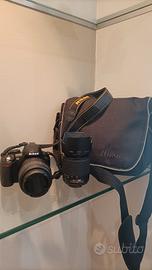 Nikon D3100 con obiettivi e borsa originali