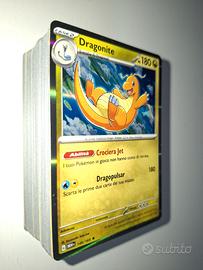 Mazzo 100+ carte Pokemon italiane tutte differenti