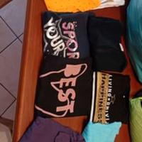 magliette manica lunga e corta da bambina 10/12ann