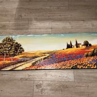 Quadro paesaggio su pannello in legno – 138x48 cm