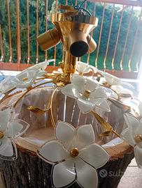 lampadario da soffitto dorato