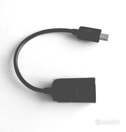 cavo USB OTG 2.0 type-A femmina > Micro-B maschio