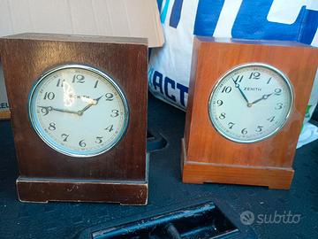 coppia orologi Zenith vintage da tavolo