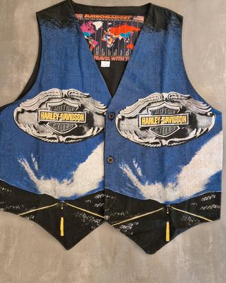 Gilet Harley Davidson in Denim
