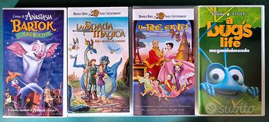 4 VHS film di animazione per bambini