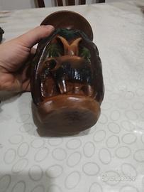 vaso in legno 