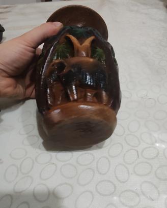 vaso in legno 
