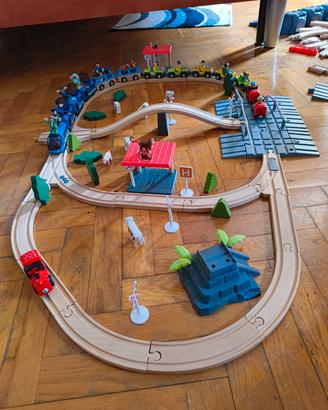 Set trenino giocattolo in legno