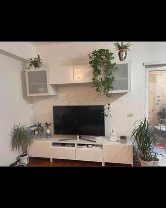 Parete attrezzata porta TV IKEA Bianca SEMINUOVA