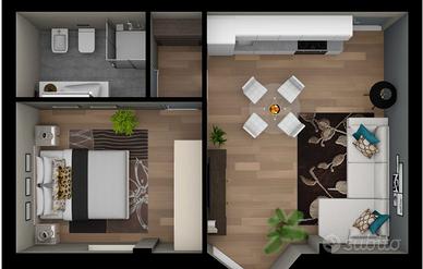 Elegante bilocale arredato - Marchirolo