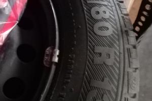 Ruote con cerchioni 155 80 13 estive come nuove!