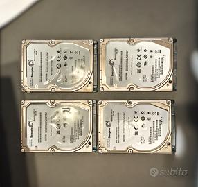 Lotto 4 Hard Disk rigidi 2.5 da 500gb Segate