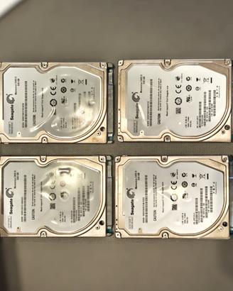 Lotto 4 Hard Disk rigidi 2.5 da 500gb Segate