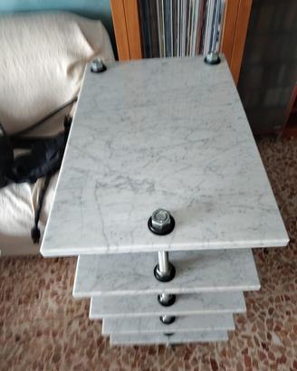 Mobile Hi fi elettroniche piani marmo artigianale