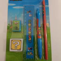 Super Mario Bros Nintendo - Set Scuola/cancelleria