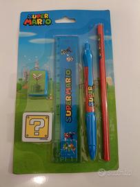Super Mario Bros Nintendo - Set Scuola/cancelleria