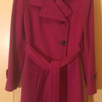 Cappotto lana fucsia