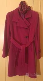 Cappotto lana fucsia