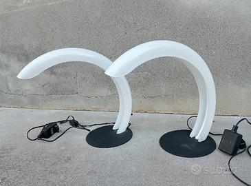 Lampade da tavolo parafango Murano Mazzega 