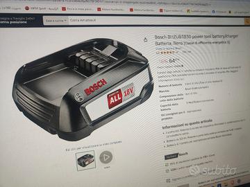 batteria BOSCH con caricatore 