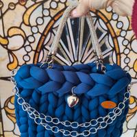 borsa marshmallow Blu elettrico 