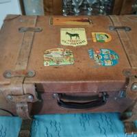 Valigia cuoio anni '40.