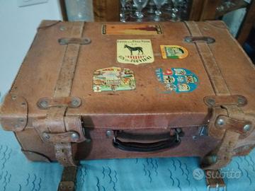 Valigia cuoio anni '40.