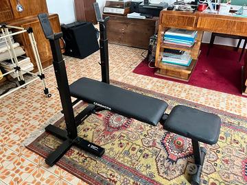 Panca per palestra pieghevole piana e 30 gradi