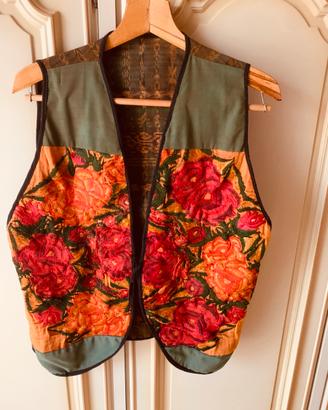 Gilet ricamato stile Boho Hipster