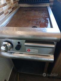 Piastra Fry top a gas