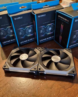 N. 8 Ventole PC Lian Li Unifan SL120 + controller