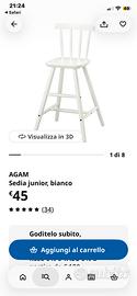 Sedia junior Agam Ikea