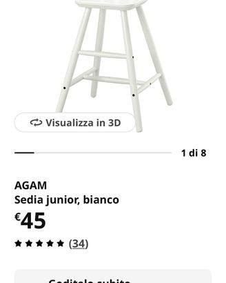 Sedia junior Agam Ikea