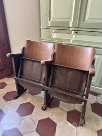 Sedie da teatro vintage