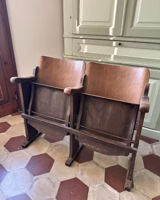 Sedie da teatro vintage