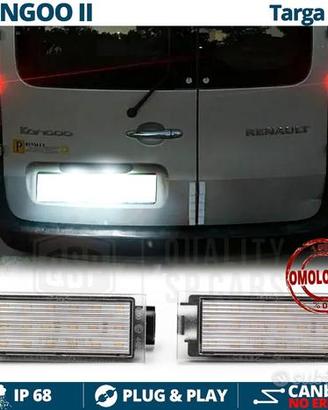 2 Placchette Luci Targa LED per Renault Kangoo 2