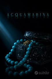 Collana anni 50 perle vetro veneziano turchese