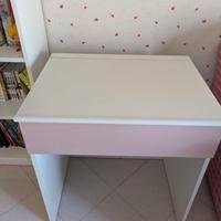 Cameretta vintage anni '80 rosa e bianca – complet