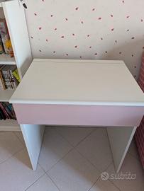 Cameretta vintage anni '80 rosa e bianca – complet