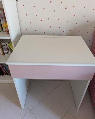 Cameretta vintage anni '80 rosa e bianca – complet